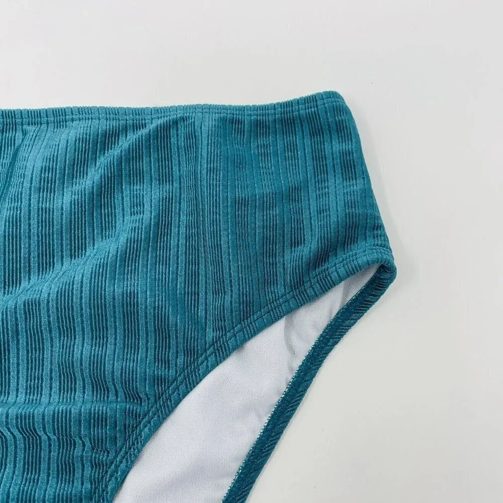Salt + Cove Juniors Medium Don't Mesh With Me High‎ Waisted Bikini Bottoms 1535